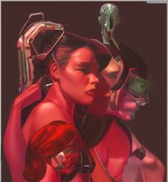 Cyborgs, Early Stable Diffusion · FFF\ESD\CYB\010