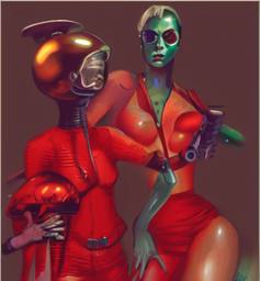 Cyborgs, Early Stable Diffusion · FFF\ESD\CYB\013
