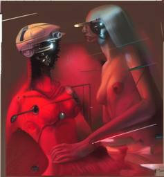 Cyborgs, Early Stable Diffusion · FFF\ESD\CYB\015
