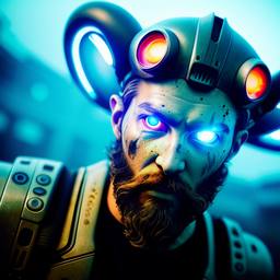 Cyborgs, Early Stable Diffusion · FFF\ESD\CYB\030