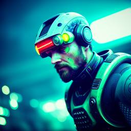 Cyborgs, Early Stable Diffusion · FFF\ESD\CYB\032