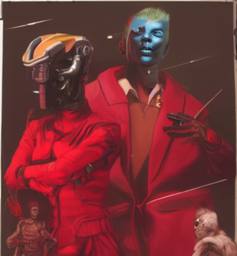 Bowie and the Droids, Early Stable Diffusion · FFF\ESD\DB\007