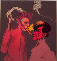 Bowie and the Droids, Early Stable Diffusion · FFF\ESD\DB\018
