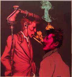 Bowie and the Droids, Early Stable Diffusion · FFF\ESD\DB\019