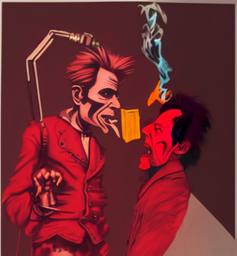 Bowie and the Droids, Early Stable Diffusion · FFF\ESD\DB\020
