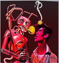 Bowie and the Droids, Early Stable Diffusion · FFF\ESD\DB\022