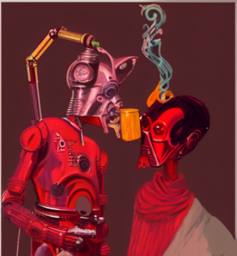 Bowie and the Droids, Early Stable Diffusion · FFF\ESD\DB\025