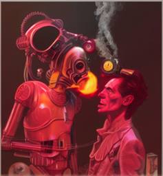 Bowie and the Droids, Early Stable Diffusion · FFF\ESD\DB\029