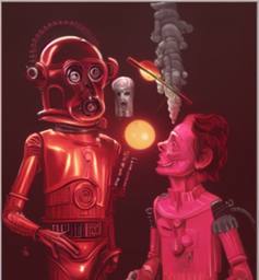 Bowie and the Droids, Early Stable Diffusion · FFF\ESD\DB\034