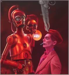 Bowie and the Droids, Early Stable Diffusion · FFF\ESD\DB\036