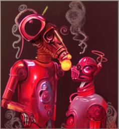 Bowie and the Droids, Early Stable Diffusion · FFF\ESD\DB\037
