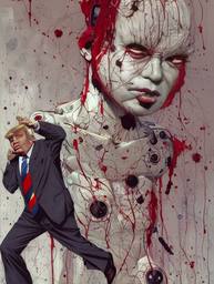 Donald Trump, Early Stable Diffusion · FFF\ESD\DT\001
