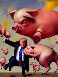 Donald Trump, Early Stable Diffusion · FFF\ESD\DT\009