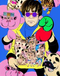 Elton John, Early Stable Diffusion · FFF\ESD\EJ\011
