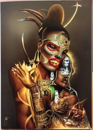 Grace Jones, Early Stable Diffusion · FFF\ESD\GJ\054