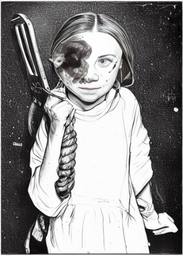 Greta Thunberg, Early Stable Diffusion · FFF\ESD\GT\004