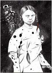 Greta Thunberg, Early Stable Diffusion · FFF\ESD\GT\008