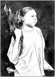 Greta Thunberg, Early Stable Diffusion · FFF\ESD\GT\012