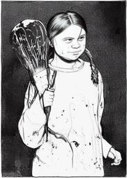Greta Thunberg, Early Stable Diffusion · FFF\ESD\GT\018