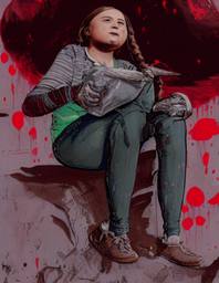 Greta Thunberg, Early Stable Diffusion · FFF\ESD\GT\045