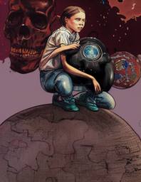 Greta Thunberg, Early Stable Diffusion · FFF\ESD\GT\051