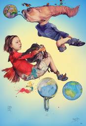 Greta Thunberg, Early Stable Diffusion · FFF\ESD\GT\081