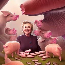 Hillary Clinton, Early Stable Diffusion · FFF\ESD\HC\011
