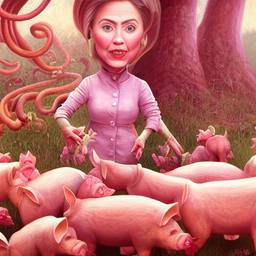 Hillary Clinton, Early Stable Diffusion · FFF\ESD\HC\018
