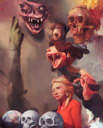 Hillary Clinton, Early Stable Diffusion · FFF\ESD\HC\036