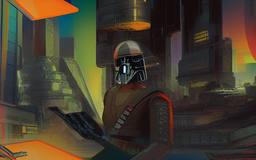 Han Solo, Early Stable Diffusion · FFF\ESD\HS\001