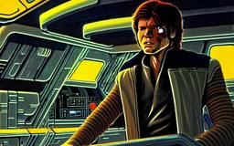 Han Solo, Early Stable Diffusion · FFF\ESD\HS\020