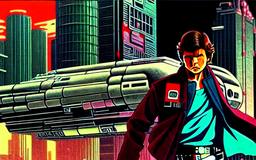 Han Solo, Early Stable Diffusion · FFF\ESD\HS\021