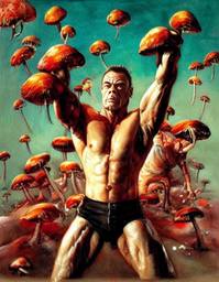 Jean-Claude Van Damme, Early Stable Diffusion · FFF\ESD\JCVD\004