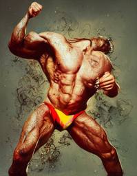 Jean-Claude Van Damme, Early Stable Diffusion · FFF\ESD\JCVD\013