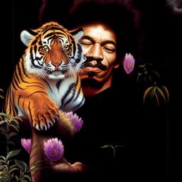 Jimi Hendrix, Early Stable Diffusion · FFF\ESD\JH\001