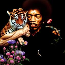 Jimi Hendrix, Early Stable Diffusion · FFF\ESD\JH\006
