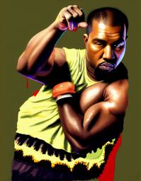 Kanye West, Early Stable Diffusion · FFF\ESD\KY\013
