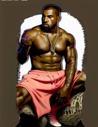 Kanye West, Early Stable Diffusion · FFF\ESD\KY\016