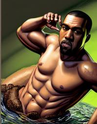 Kanye West, Early Stable Diffusion · FFF\ESD\KY\020