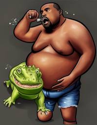 Kanye West, Early Stable Diffusion · FFF\ESD\KY\026