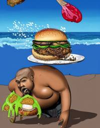 Kanye West, Early Stable Diffusion · FFF\ESD\KY\039