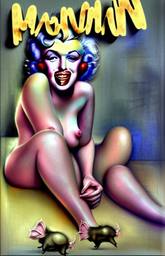 Marilyn Monroe, Early Stable Diffusion · FFF\ESD\MMO\001