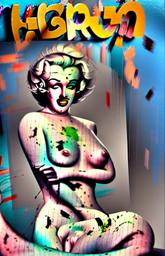 Marilyn Monroe, Early Stable Diffusion · FFF\ESD\MMO\003