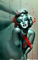 Marilyn Monroe, Early Stable Diffusion · FFF\ESD\MMO\006