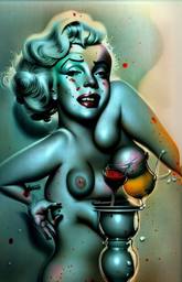 Marilyn Monroe, Early Stable Diffusion · FFF\ESD\MMO\007