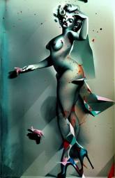 Marilyn Monroe, Early Stable Diffusion · FFF\ESD\MMO\009