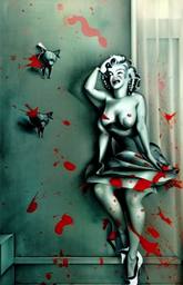Marilyn Monroe, Early Stable Diffusion · FFF\ESD\MMO\012