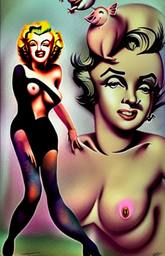 Marilyn Monroe, Early Stable Diffusion · FFF\ESD\MMO\016