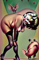 Marilyn Monroe, Early Stable Diffusion · FFF\ESD\MMO\017