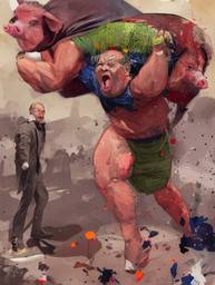 Putin v Biden, Early Stable Diffusion · FFF\ESD\PVB\002
